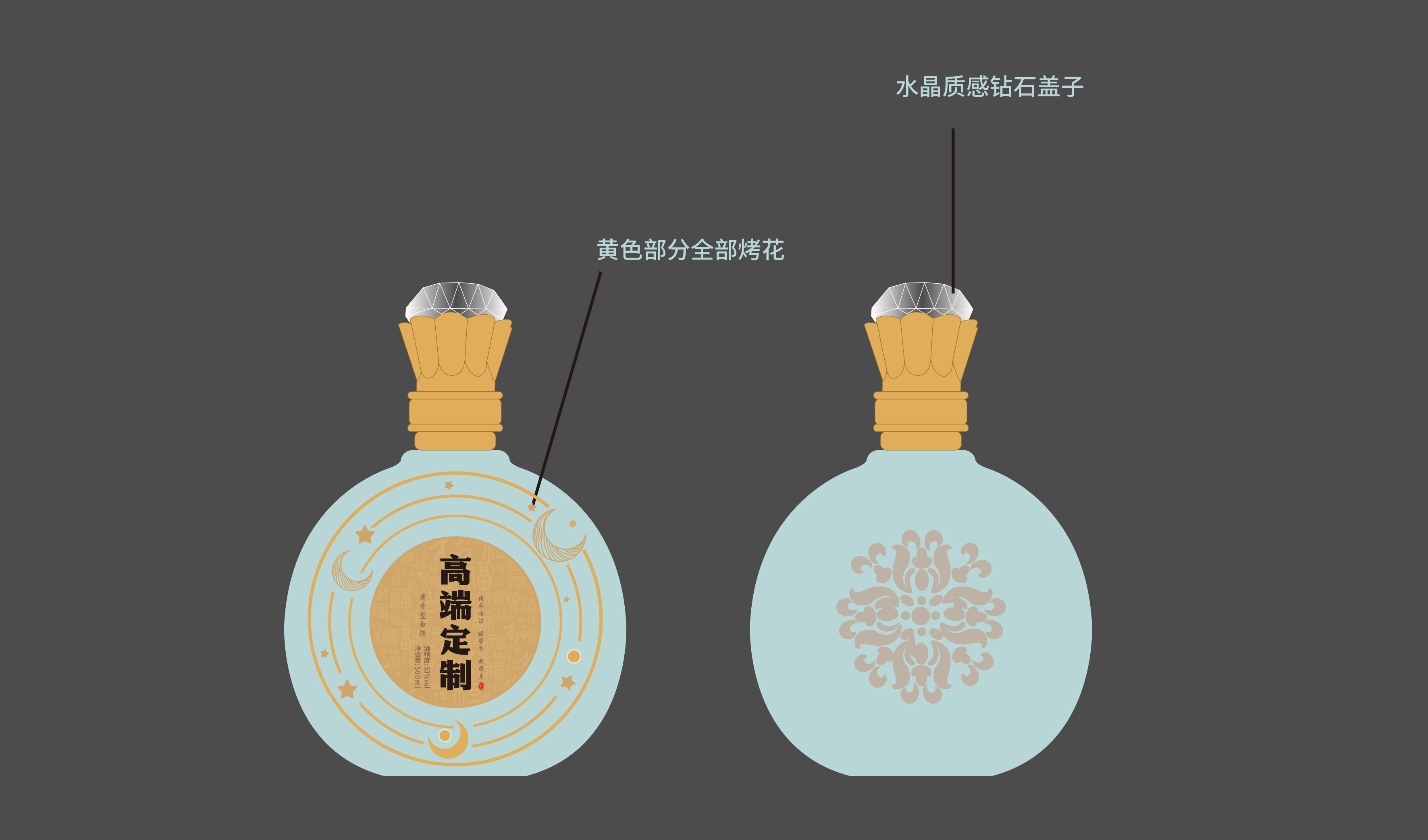 满月酒&mdash;弥月之喜 喜庆伴手礼 白酒包装 平面文件